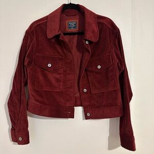Maroon Corduroy Jacket from Abercrombie
